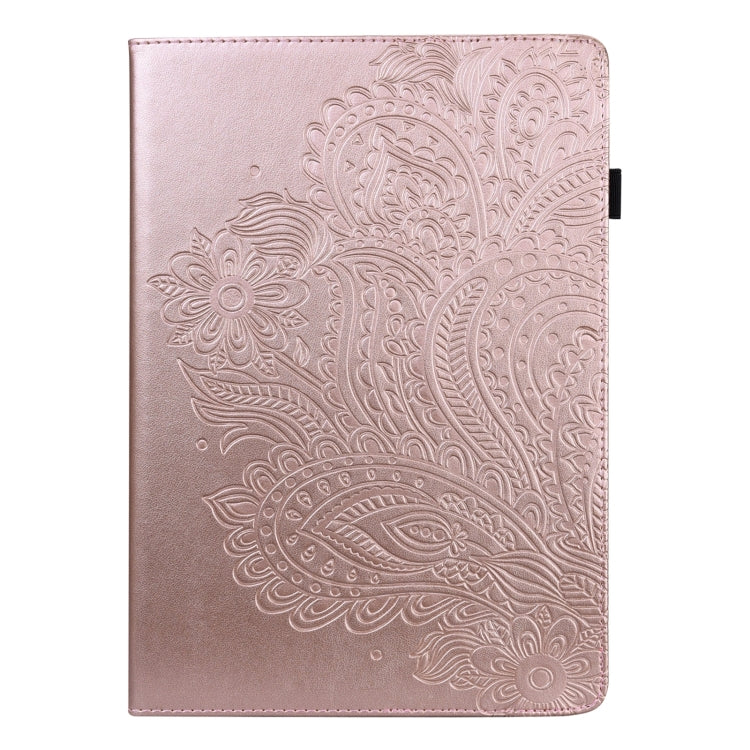 For Huawei MatePad SE 10.4 2022 Peacock Embossed Pattern Leather Tablet Case(Rose Gold) - Huawei by PMC TechLife | Online Shopping South Africa | PMC TechLife | Buy Now Pay Later Mobicred