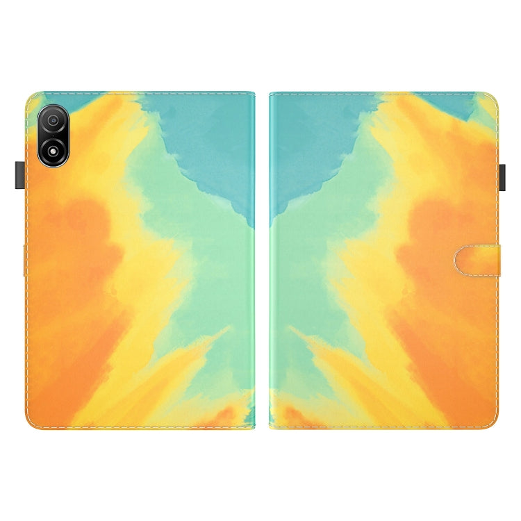 For Honor Pad V8 Pro Watercolor Pattern Flip Leather Tablet Case(Autumn Leaves) - Lenovo by PMC TechLife | Online Shopping South Africa | PMC TechLife | Buy Now Pay Later Mobicred