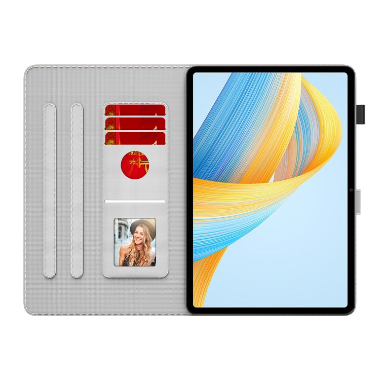 For Honor Pad V8 Pro Watercolor Pattern Flip Leather Tablet Case(Autumn Leaves) - Lenovo by PMC TechLife | Online Shopping South Africa | PMC TechLife | Buy Now Pay Later Mobicred