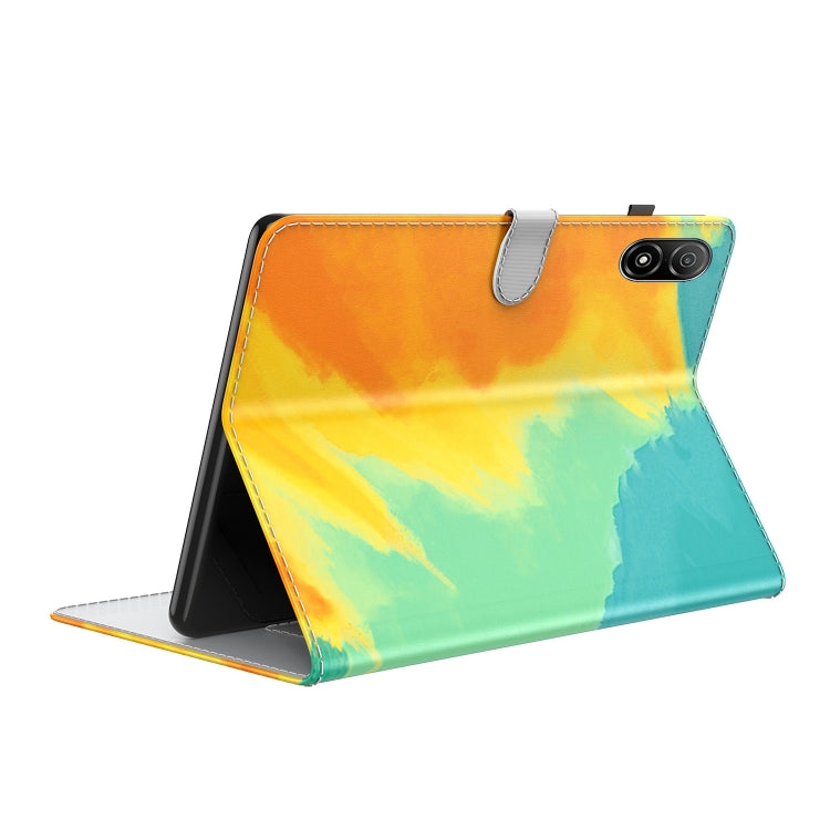 For Honor Pad V8 Pro Watercolor Pattern Flip Leather Tablet Case(Autumn Leaves) - Lenovo by PMC TechLife | Online Shopping South Africa | PMC TechLife | Buy Now Pay Later Mobicred