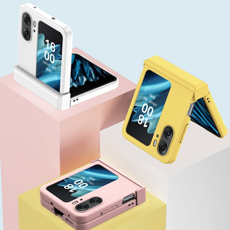 For OPPO Find N2 Flip Three-stage Skin Feel PC Phone Case with Hinge(Green) - Find N2 Flip Cases by PMC TechLife | Online Shopping South Africa | PMC TechLife