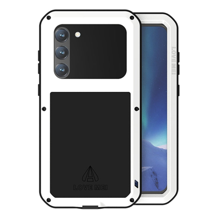 For Samsung Galaxy S23+ 5G LOVE MEI Metal Shockproof Life Waterproof Dustproof Phone Case(White) - Galaxy S23+ 5G Cases by LOVE MEI | Online Shopping South Africa | PMC TechLife | Buy Now Pay Later Mobicred