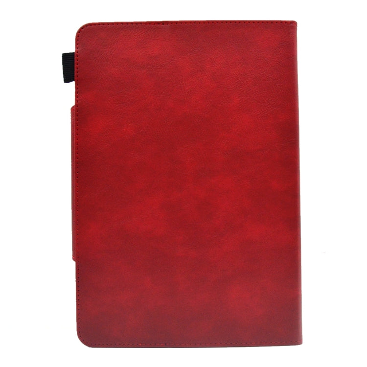 For 7 inch Suede Cross Texture Magnetic Clasp Leather Tablet Case(Red) - 7 inch by PMC TechLife | Online Shopping South Africa | PMC TechLife | Buy Now Pay Later Mobicred