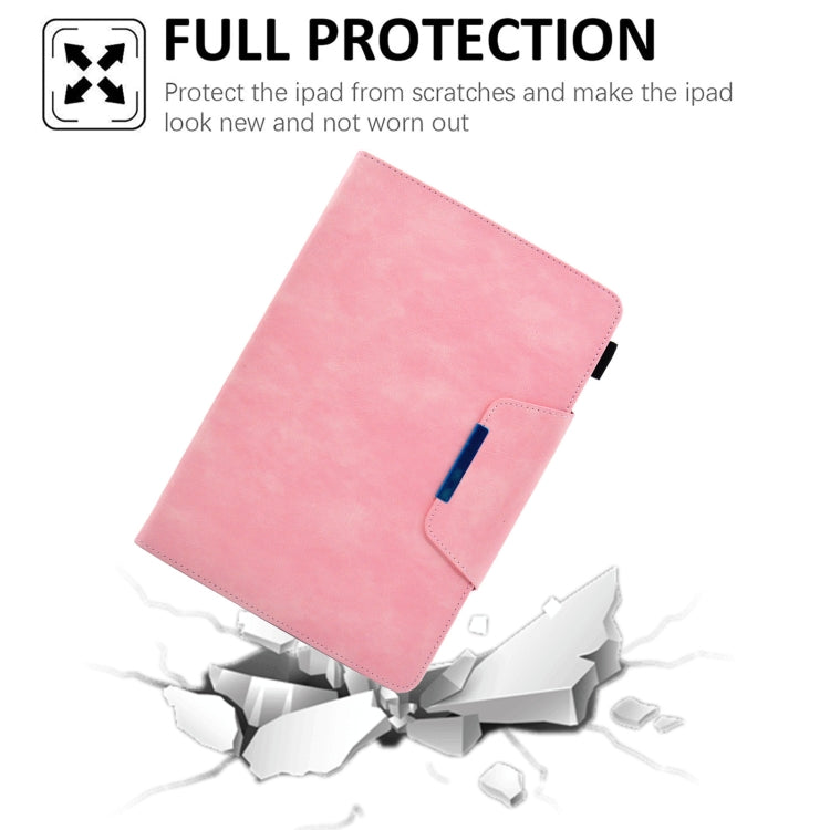 For 8 inch Suede Cross Texture Magnetic Clasp Leather Tablet Case(Pink) - free shipping - PMC TechLife - Order now!
