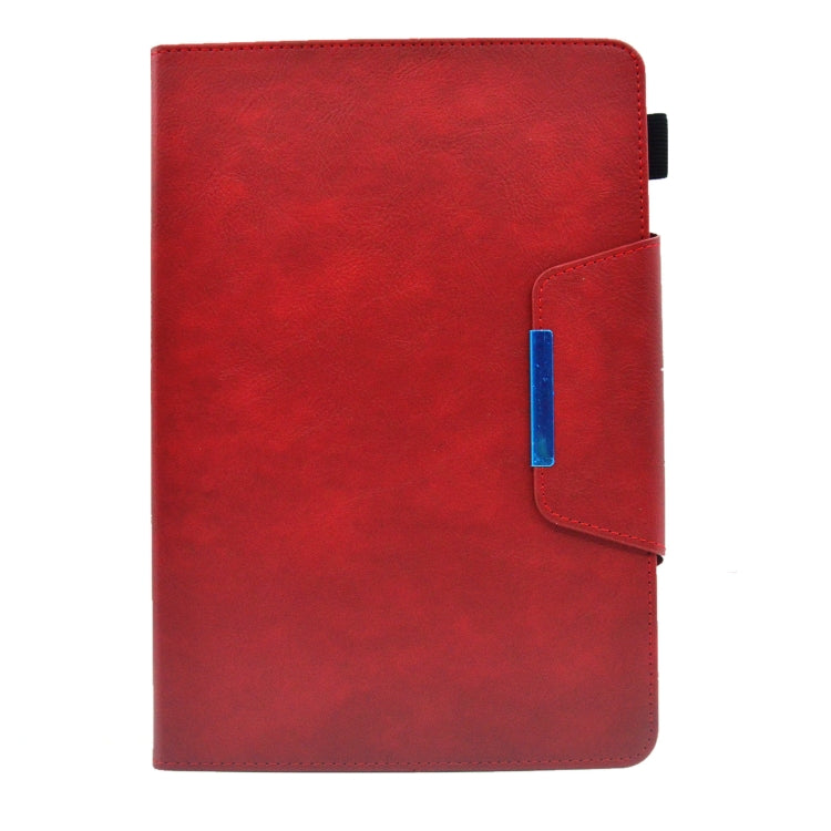 For 8 inch Suede Cross Texture Magnetic Clasp Leather Tablet Case(Red) - 8 inch by PMC TechLife | Online Shopping South Africa | PMC TechLife | Buy Now Pay Later Mobicred