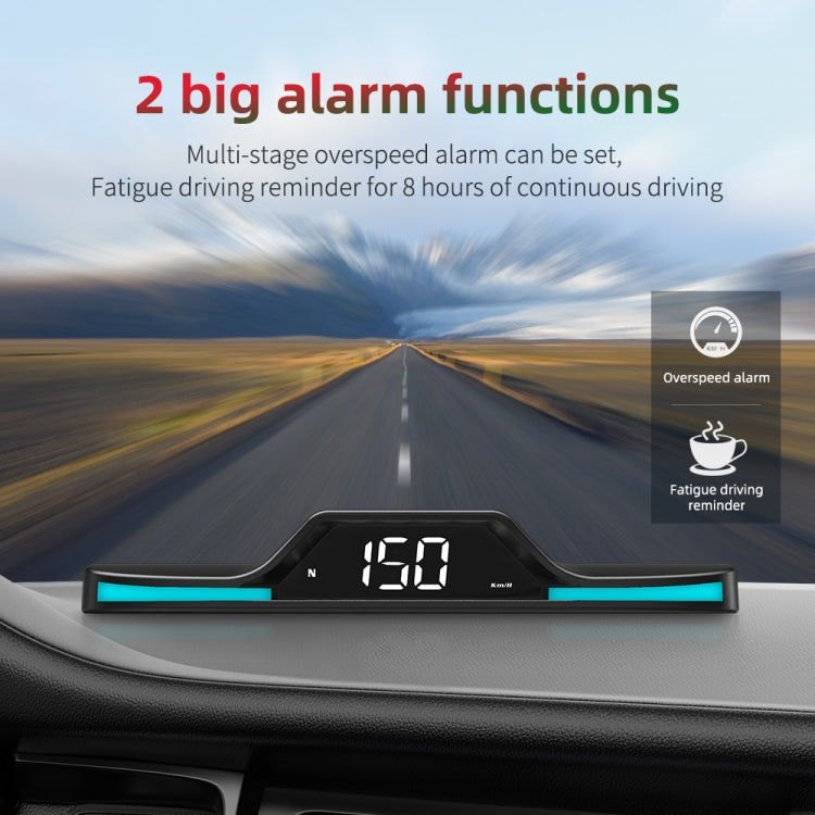 G15 Car HD GPS Head-Up Display with Color Changing Ambient Light - Head Up Display System by PMC TechLife | Online Shopping South Africa | PMC TechLife | Buy Now Pay Later Mobicred