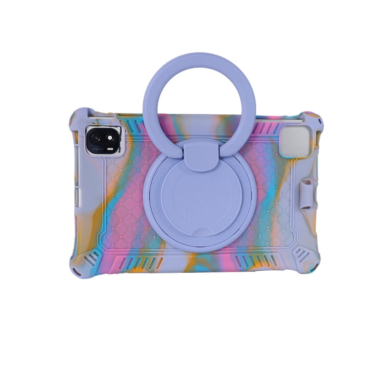 For TCL 10 Tab Max 4G Portable Silicone Tablet Protective Case(Purple) - Others by PMC TechLife | Online Shopping South Africa | PMC TechLife | Buy Now Pay Later Mobicred