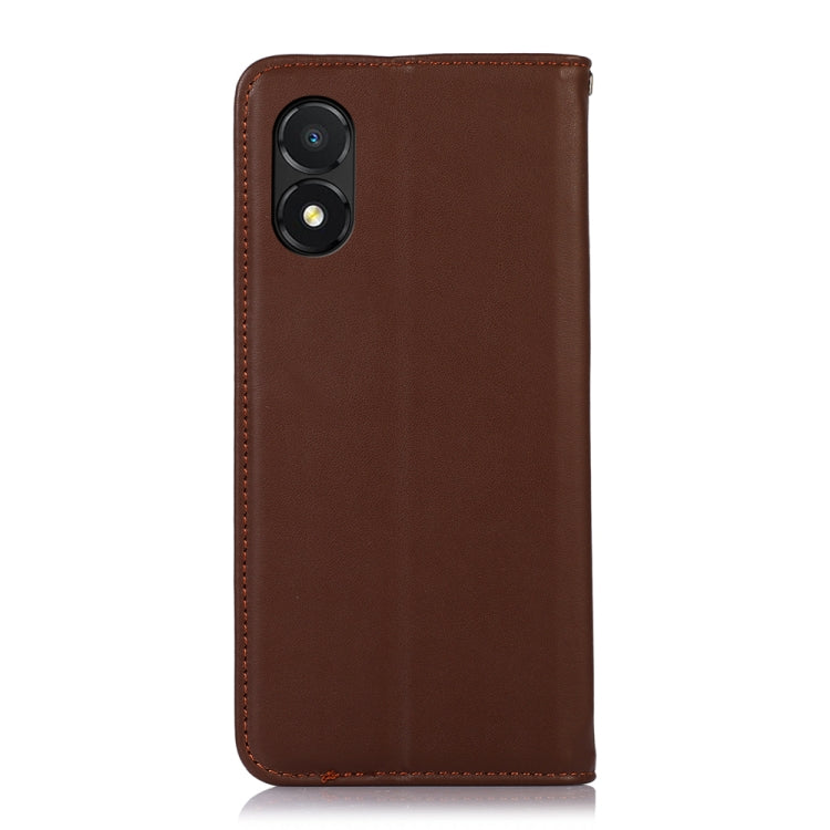 For Honor X5 KHAZNEH Nappa Top Layer Cowhide Leather Phone Case(Brown) - Honor Cases by PMC TechLife | Online Shopping South Africa | PMC TechLife | Buy Now Pay Later Mobicred