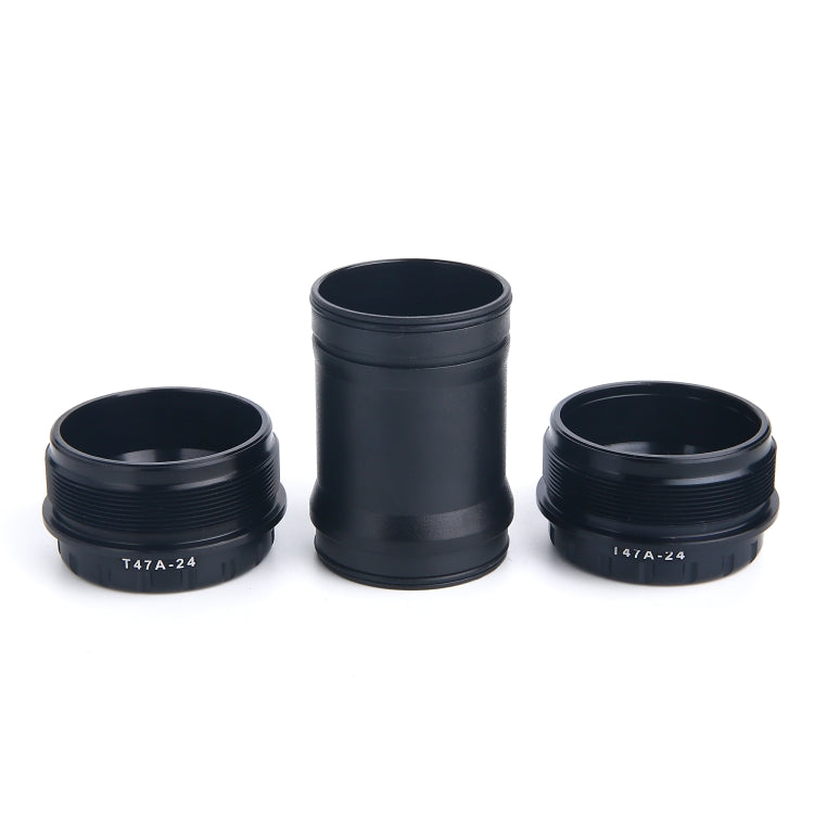 T47A24 Bottom Bracket Fits 68mm/73mm Width of Bicycle Frame(Black) - Bottom Brackets by PMc TechLife | Online Shopping South Africa | PMc TechLife | Buy Now Pay Later Mobicred