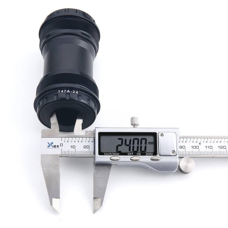 T47A24 Bottom Bracket Fits 68mm/73mm Width of Bicycle Frame(Black) - Bottom Brackets by PMc TechLife | Online Shopping South Africa | PMc TechLife | Buy Now Pay Later Mobicred