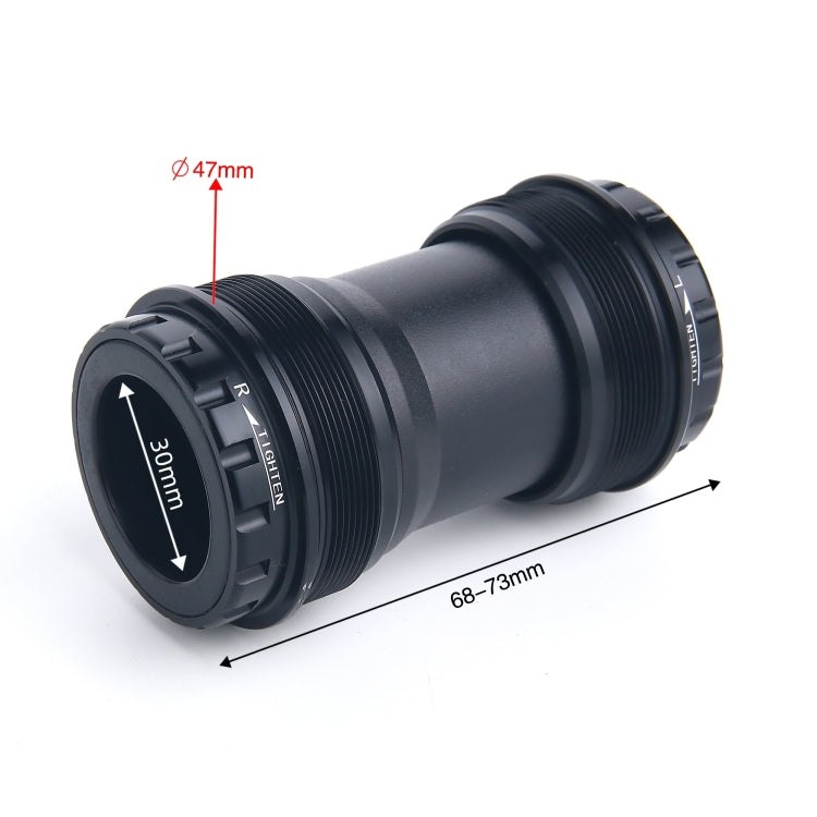 T47A30 Bottom Bracket Fits 68mm/73mm Width of Bicycle Frame(Black) - Bottom Brackets by PMc TechLife | Online Shopping South Africa | PMc TechLife | Buy Now Pay Later Mobicred