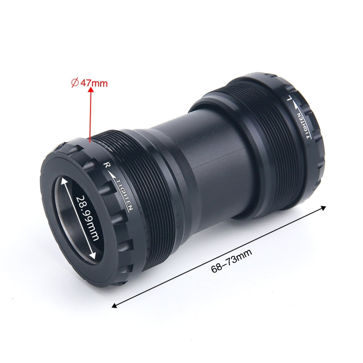 T47ADUB Bottom Bracket Fits 68mm/73mm Width of Bicycle Frame(Black) - Bottom Brackets by PMc TechLife | Online Shopping South Africa | PMc TechLife | Buy Now Pay Later Mobicred