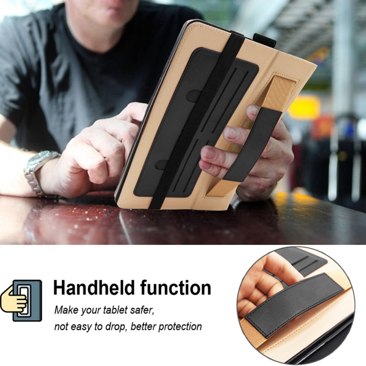 For Lenovo Tab P11 Pro Gen2 11.2 2022 TB132/138 Embossed Front Stand Leather Smart Tablet Case(Black) - Lenovo by PMC TechLife | Online Shopping South Africa | PMC TechLife | Buy Now Pay Later Mobicred