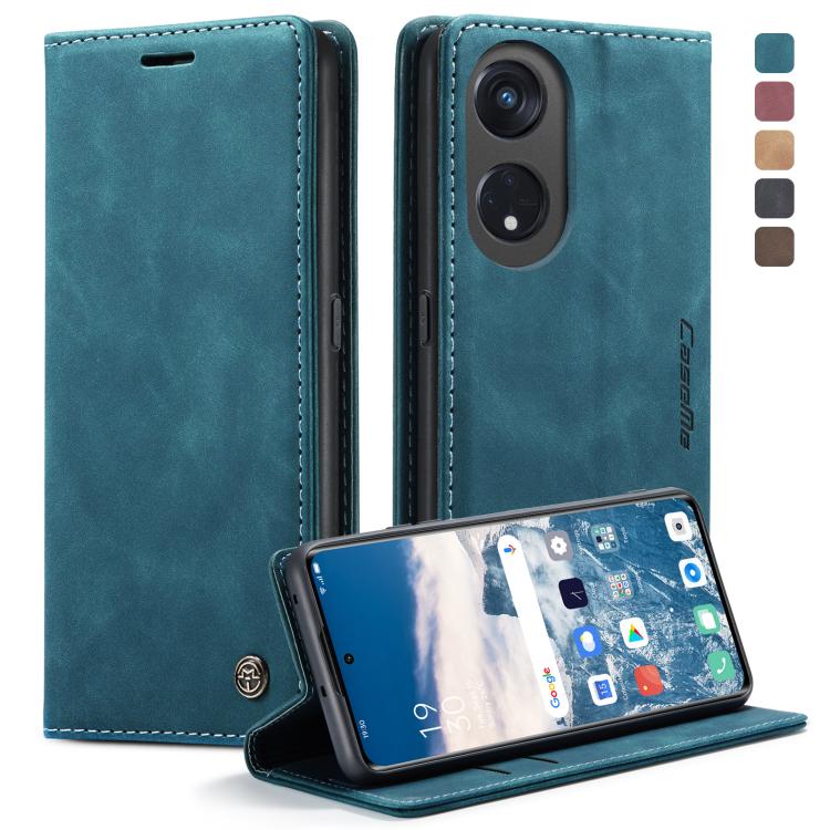 For OPPO Reno8 T 5G CaseMe 013 Multifunctional Horizontal Flip Leather Phone Case(Blue) - free shipping - PMC Jewellery - Order now!