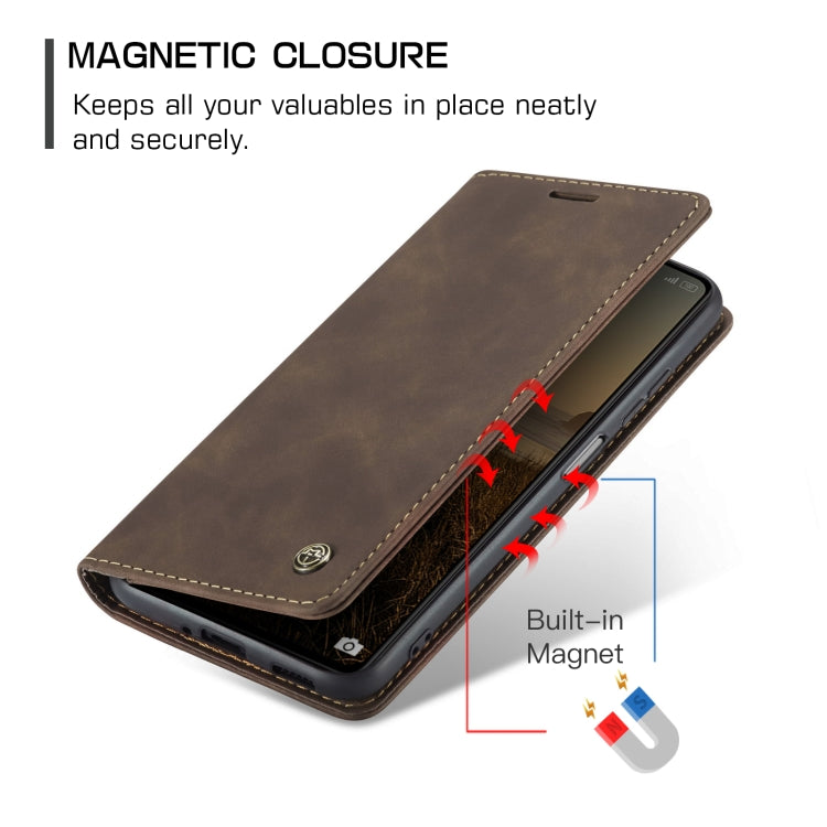 For Xiaomi Redmi Note 12 5G / Poco X5 CaseMe 013 Multifunctional Horizontal Flip Leather Phone Case(Coffee) - free shipping - PMC Jewellery - Order now!