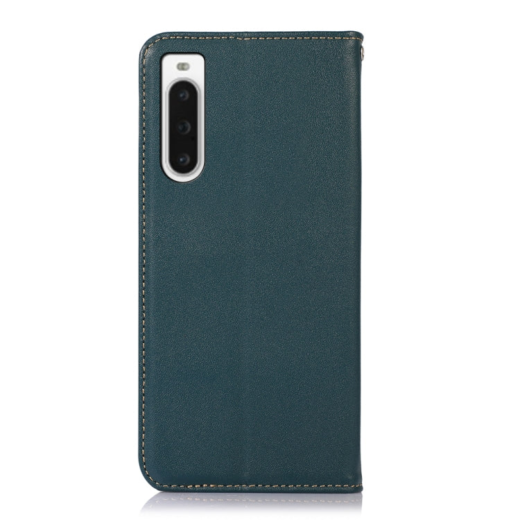 For Sony Xperia 10 V KHAZNEH Nappa Top Layer Cowhide Leather Phone Case(Green) - Sony Cases by PMC TechLife | Online Shopping South Africa | PMC TechLife | Buy Now Pay Later Mobicred
