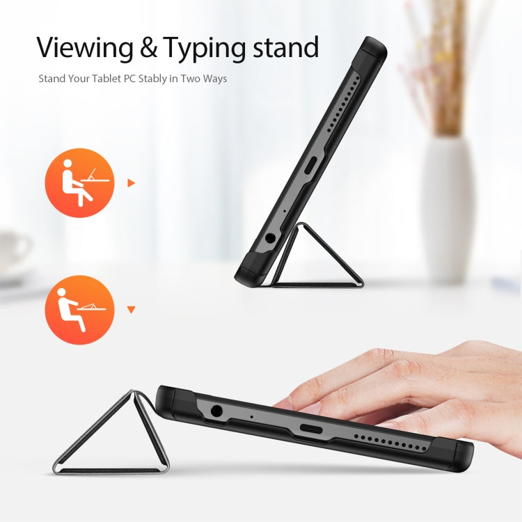 For Lenovo Tab M9 DUX DUCIS Domo Series Magnetic Flip Leather Tablet Case(Black) - Lenovo by DUX DUCIS | Online Shopping South Africa | PMC Jewellery | Buy Now Pay Later Mobicred