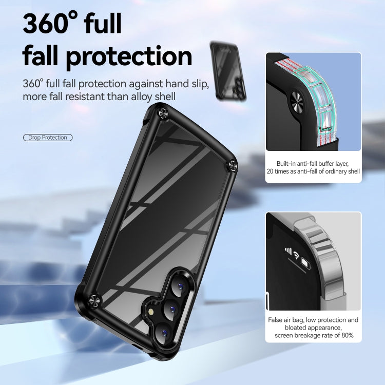 For Samsung Galaxy S24+ 5G TPU + PC Lens Protection Phone Case(Black) - Galaxy S24+ 5G Cases by PMC TechLife | Online Shopping South Africa | PMC TechLife