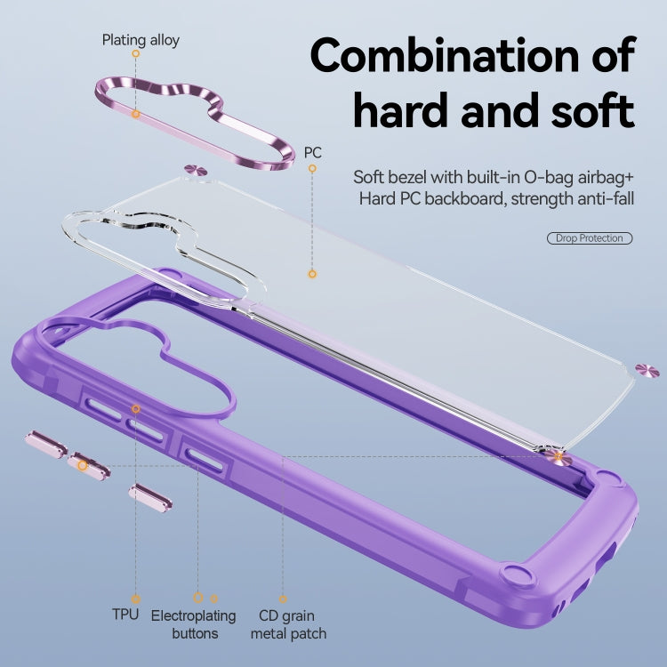 For Samsung Galaxy S24+ 5G TPU + PC Lens Protection Phone Case(Purple) - Galaxy S24+ 5G Cases by PMC TechLife | Online Shopping South Africa | PMC TechLife