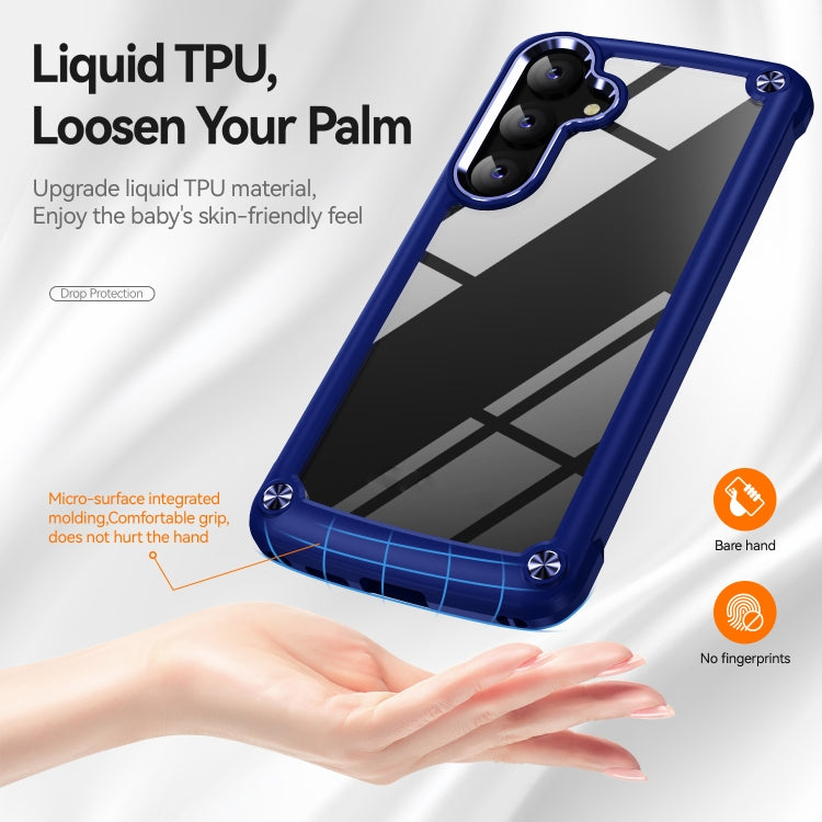 For Samsung Galaxy S24 5G TPU + PC Lens Protection Phone Case(Blue) - Galaxy S24 5G Cases by PMC TechLife | Online Shopping South Africa | PMC TechLife