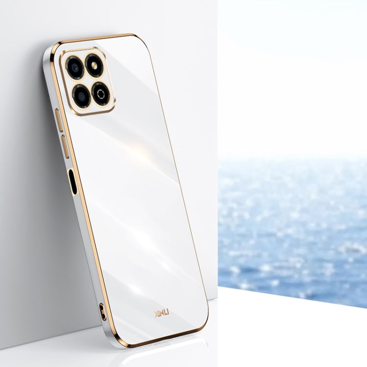 For Honor X8a 2023 XINLI Straight Edge 6D Electroplate TPU Phone Case(White) - free shipping - PMC TechLife - Order now!