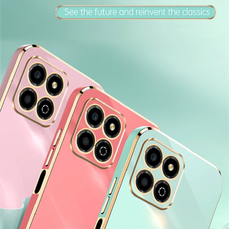 For Honor X8a 2023 XINLI Straight Edge 6D Electroplate TPU Phone Case(White) - free shipping - PMC TechLife - Order now!