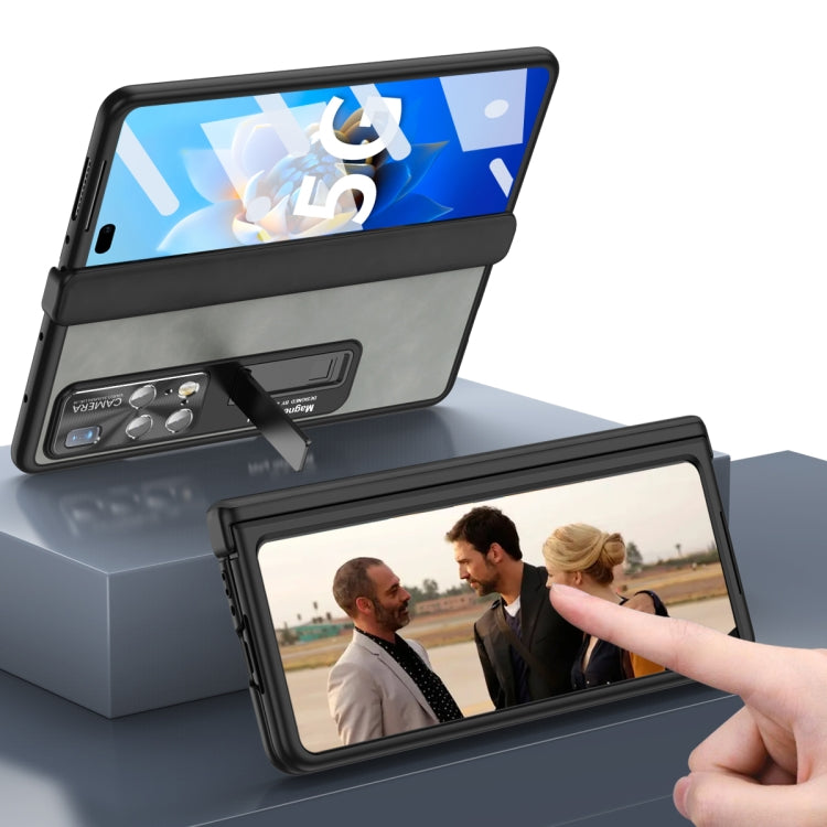 For Huawei Mate X2 5G Napa Texture All-inclusive Phone Case(Yellow) - Huawei Cases by PMC TechLife | Online Shopping South Africa | PMC TechLife | Buy Now Pay Later Mobicred