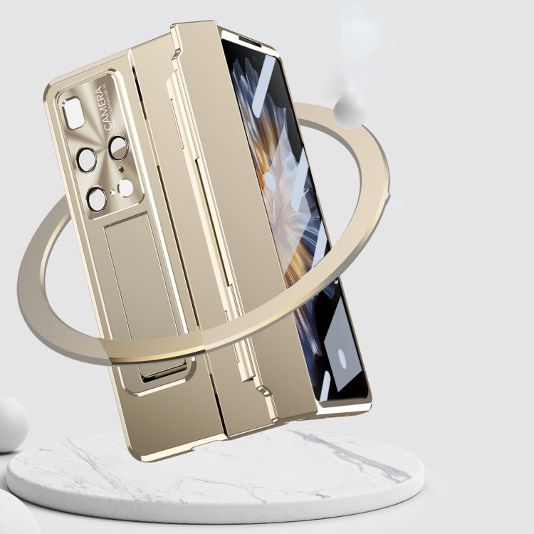 For Huawei Mate X2 Integrated Folding Hinge Phone Case with Stylus(Rose Gold) - Huawei Cases by PMC TechLife | Online Shopping South Africa | PMC TechLife | Buy Now Pay Later Mobicred