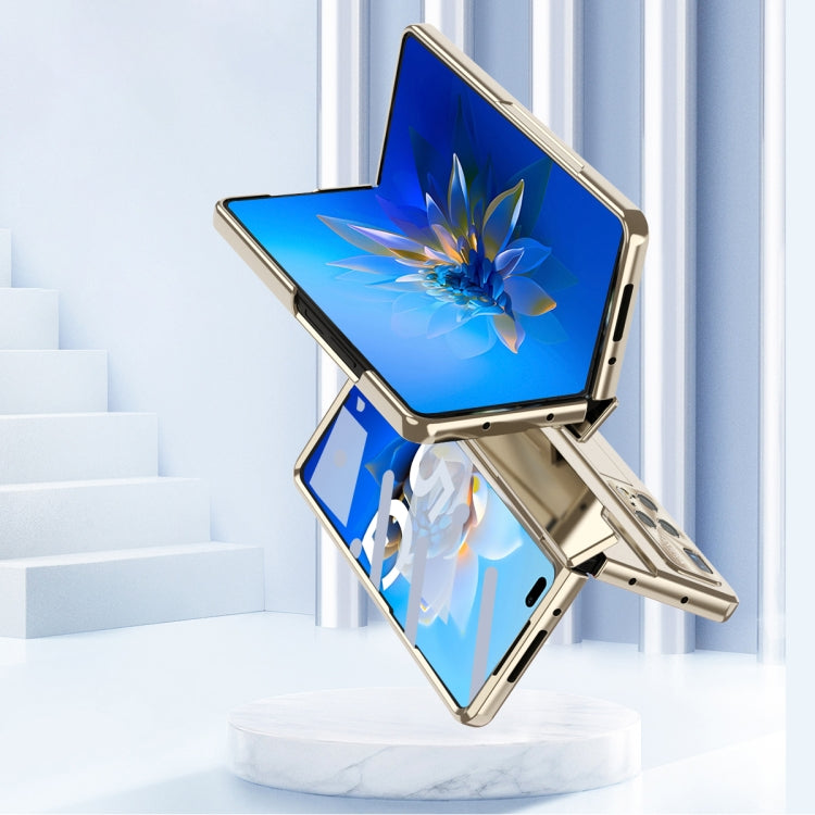 For Huawei Mate X2 Integrated Folding Hinge Phone Case with Stylus(Rose Gold) - Huawei Cases by PMC TechLife | Online Shopping South Africa | PMC TechLife | Buy Now Pay Later Mobicred