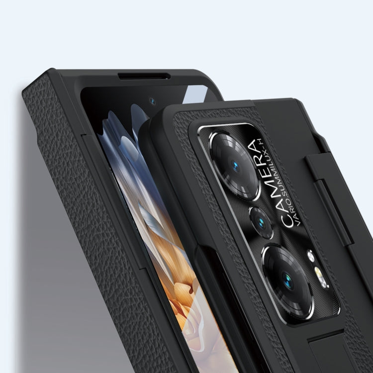 For Honor Magic Vs Integrated Full Coverage Phone Case with Hinge(Gold+White) - Honor Cases by PMC TechLife | Online Shopping South Africa | PMC TechLife | Buy Now Pay Later Mobicred