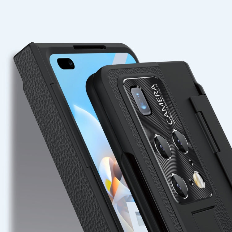 For Huawei Mate X2 Integrated Full Coverage Hinge Phone Case with Stylus(Gold+Blue) - Huawei Cases by PMC TechLife | Online Shopping South Africa | PMC TechLife | Buy Now Pay Later Mobicred