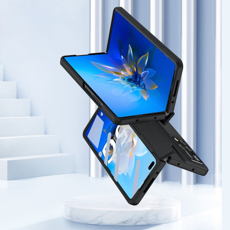 For Huawei Mate X2 Integrated Full Coverage Hinge Phone Case with Stylus(Gold+Blue) - Huawei Cases by PMC TechLife | Online Shopping South Africa | PMC TechLife | Buy Now Pay Later Mobicred