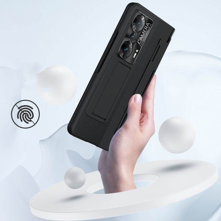 For Honor Magic Vs Integrated Full Coverage Hinge Phone Case with Stylus(Gold+Pink) - Honor Cases by PMC TechLife | Online Shopping South Africa | PMC TechLife | Buy Now Pay Later Mobicred