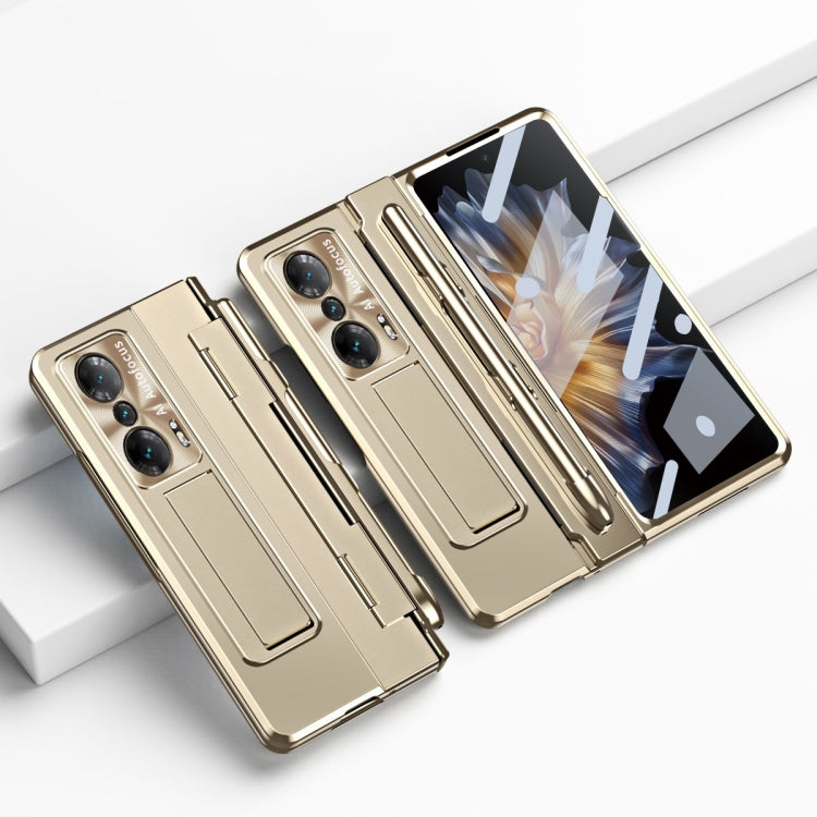 For Honor Magic Vs Integrated Folding Hinge Phone Case with Stylus(Champagne Gold) - Honor Cases by PMC TechLife | Online Shopping South Africa | PMC TechLife | Buy Now Pay Later Mobicred