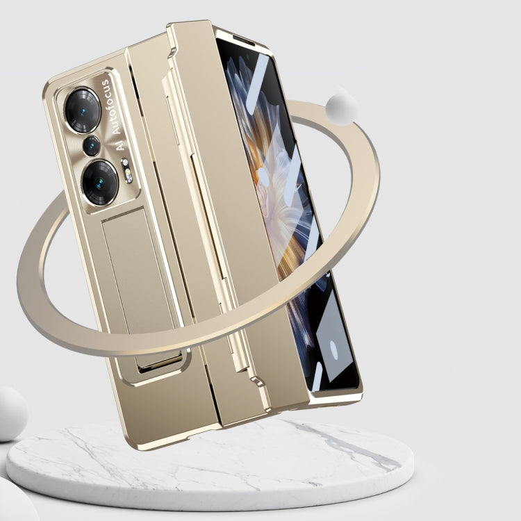For Honor Magic Vs Integrated Folding Hinge Phone Case with Stylus(Champagne Gold) - Honor Cases by PMC TechLife | Online Shopping South Africa | PMC TechLife | Buy Now Pay Later Mobicred