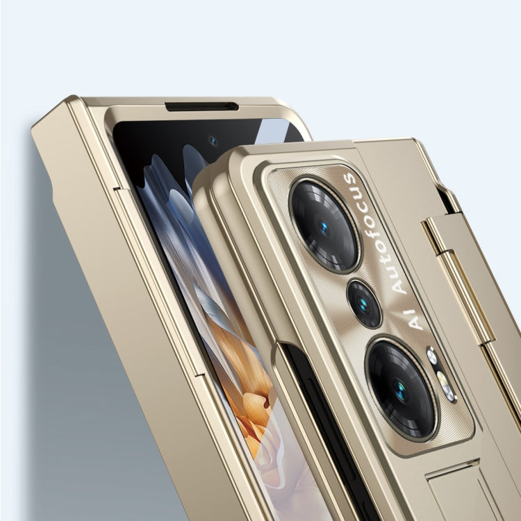 For Honor Magic Vs Integrated Folding Hinge Phone Case with Stylus(Champagne Gold) - Honor Cases by PMC TechLife | Online Shopping South Africa | PMC TechLife | Buy Now Pay Later Mobicred