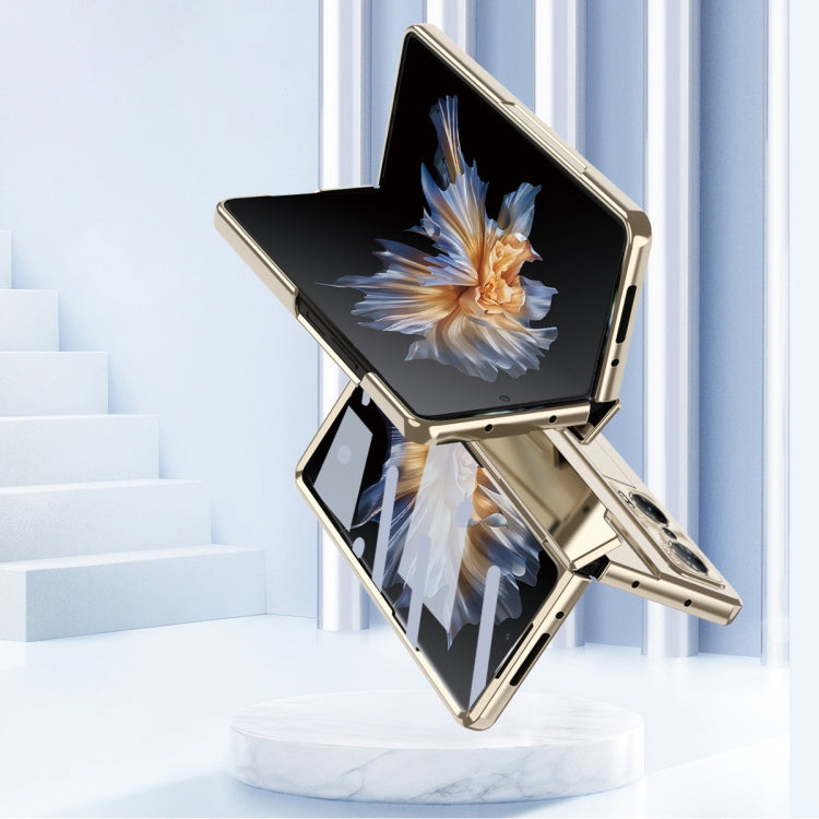 For Honor Magic Vs Integrated Folding Hinge Phone Case with Stylus(Champagne Gold) - Honor Cases by PMC TechLife | Online Shopping South Africa | PMC TechLife | Buy Now Pay Later Mobicred