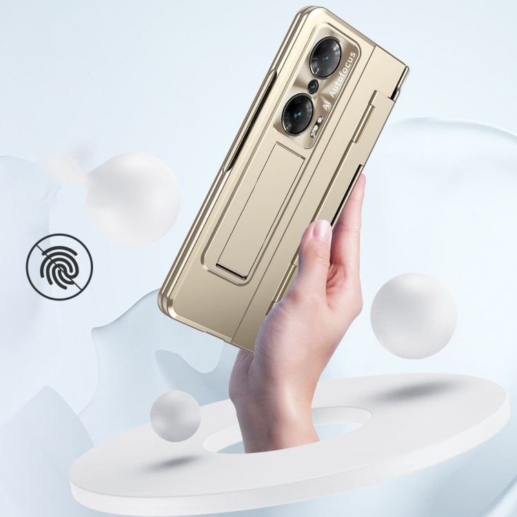 For Honor Magic Vs Integrated Folding Hinge Phone Case with Stylus(Rose Gold) - Honor Cases by PMC TechLife | Online Shopping South Africa | PMC TechLife | Buy Now Pay Later Mobicred