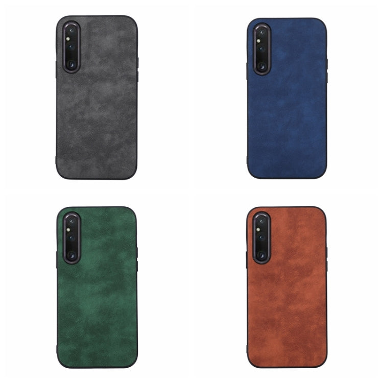 For Sony Xperia 1 V Morocco Texture PU Phone Case(Green) - Sony Cases by PMC TechLife | Online Shopping South Africa | PMC TechLife | Buy Now Pay Later Mobicred