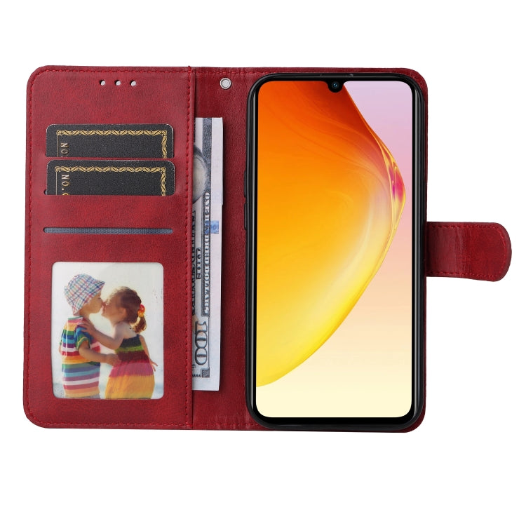 For vivo V25 5G/V25e 4G/X80 Lite Classic Calf Texture Flip Leather Phone Case(Red) - vivo Cases by PMC TechLife | Online Shopping South Africa | PMC TechLife