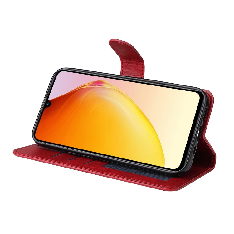 For vivo V25 5G/V25e 4G/X80 Lite Classic Calf Texture Flip Leather Phone Case(Red) - vivo Cases by PMC TechLife | Online Shopping South Africa | PMC TechLife