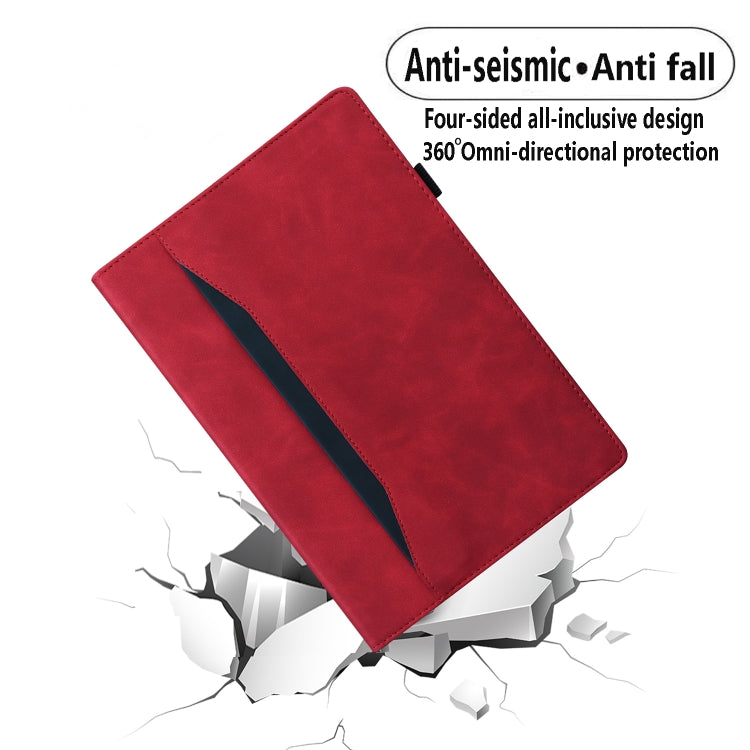 For Lenovo Tab M10 Plus 10.6 3rd Gen 2022 Business Shockproof Horizontal Flip Leather Tablet Case(Red) - Lenovo by PMC TechLife | Online Shopping South Africa | PMC TechLife | Buy Now Pay Later Mobicred