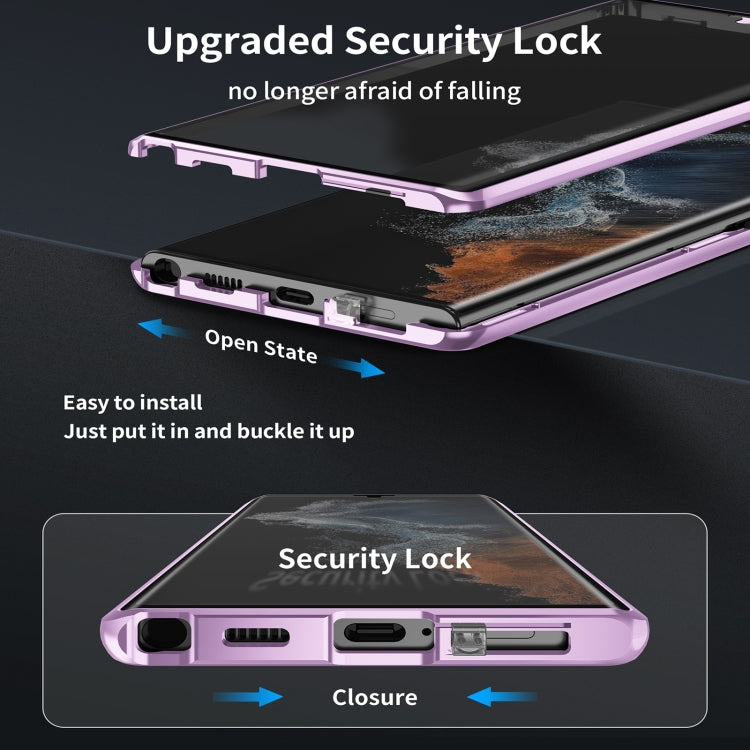 For Samsung Galaxy S21 5G HD Full Cover Magsafe Magnetic Metal Tempered Glass Phone Case(Green) - Galaxy S21 5G Cases by PMC TechLife | Online Shopping South Africa | PMC TechLife