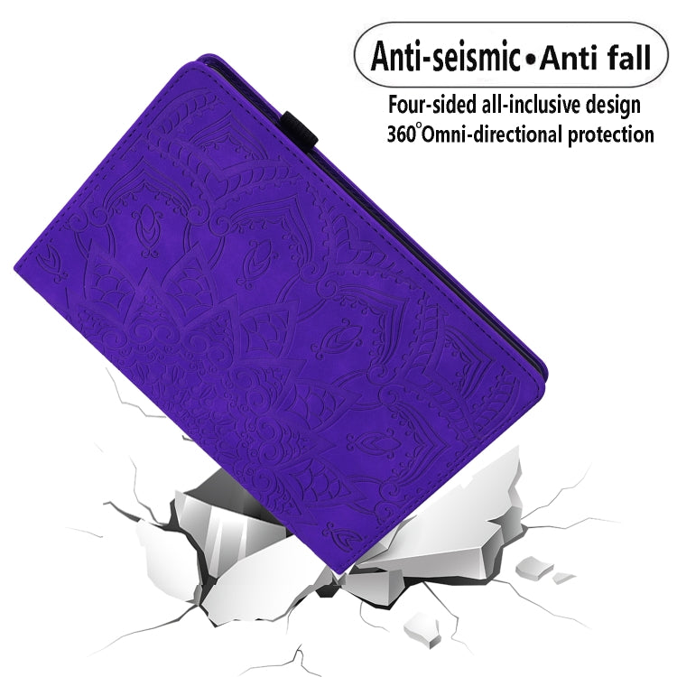 For Lenovo Tab M10 Plus 10.6 3rd Gen 2022 Calf Texture Embossed Flip Leather Tablet Case(Purple) - Lenovo by PMC TechLife | Online Shopping South Africa | PMC TechLife | Buy Now Pay Later Mobicred