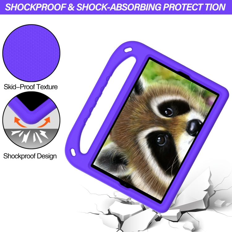 For Lenovo Tab K10 Handle EVA Shockproof Tablet Case with Holder(Purple) - Lenovo by PMC TechLife | Online Shopping South Africa | PMC TechLife | Buy Now Pay Later Mobicred