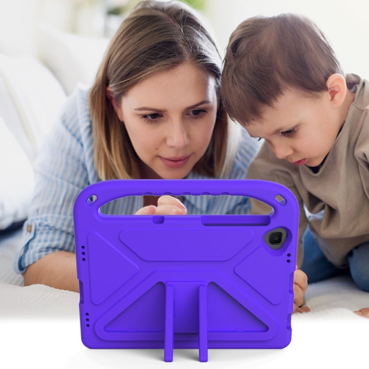 For Lenovo Tab K10 Handle EVA Shockproof Tablet Case with Holder(Purple) - Lenovo by PMC TechLife | Online Shopping South Africa | PMC TechLife | Buy Now Pay Later Mobicred