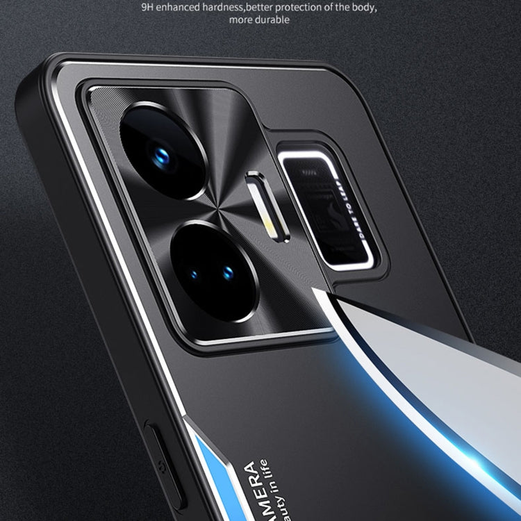 For Realme GT Neo 5 Blade Series TPU + Titanium Alloy Phone Case(Black Silver) - free shipping - PMC TechLife - Order now!