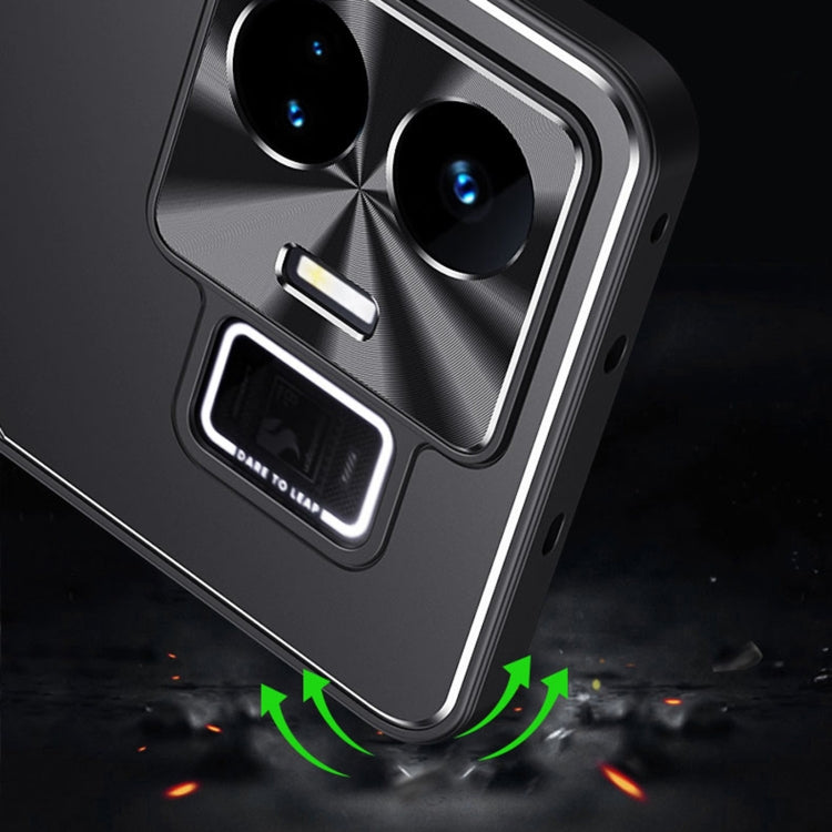 For Realme GT Neo 5 Blade Series TPU + Titanium Alloy Phone Case(Black Silver) - free shipping - PMC TechLife - Order now!