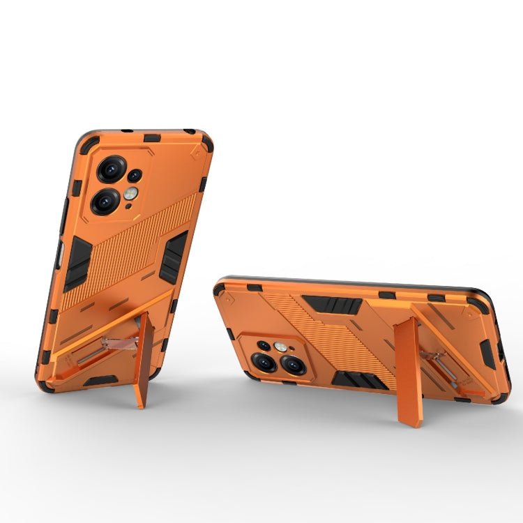 For Xiaomi Redmi Note 12 4G Global Punk Armor 2 in 1 PC + TPU Shockproof Phone Case with Holder(Rose Red) - Xiaomi Cases by PMC TechLife | Online Shopping South Africa | PMC TechLife | Buy Now Pay Later Mobicred