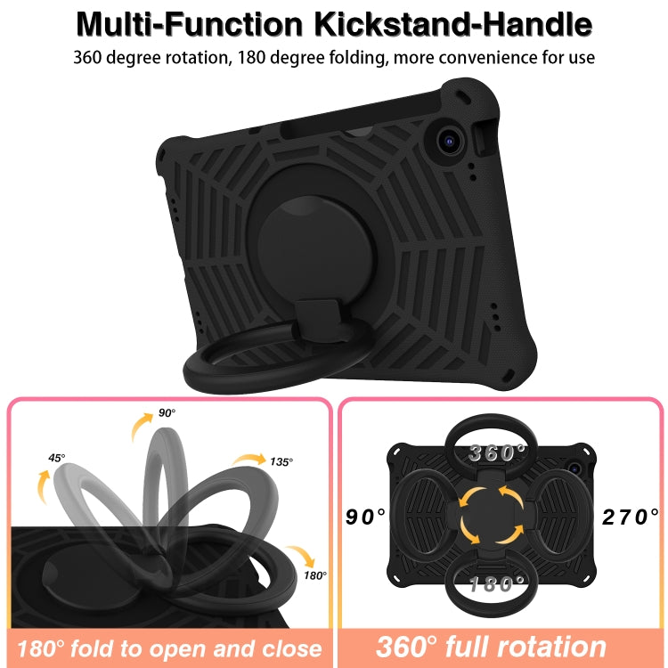 For Lenovo Tab M10 Plus 10.6 3rd Gen 2022 Spider King Silicone Protective Tablet Case(Black) - Lenovo by PMC TechLife | Online Shopping South Africa | PMC TechLife | Buy Now Pay Later Mobicred
